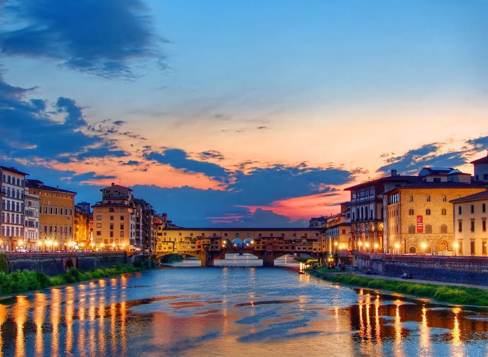  Sunset  at Ponte Vecchio 