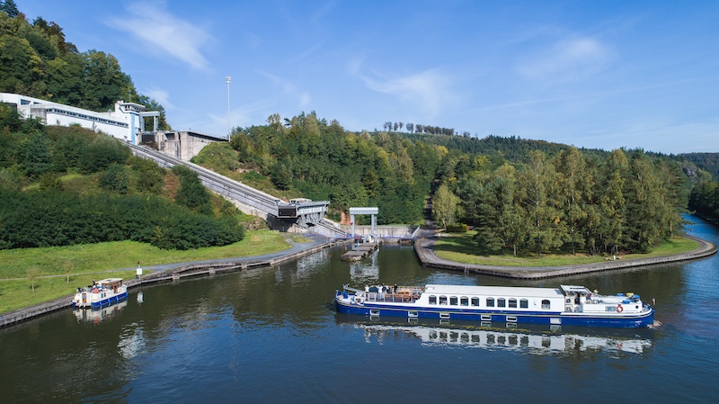  Arriving at Arzviller boat elevator 
